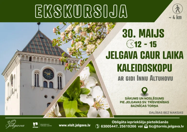 Bezmaksas ekskursija Jelgavā: Atklāj pilsētas noslēpumus svētku laikā