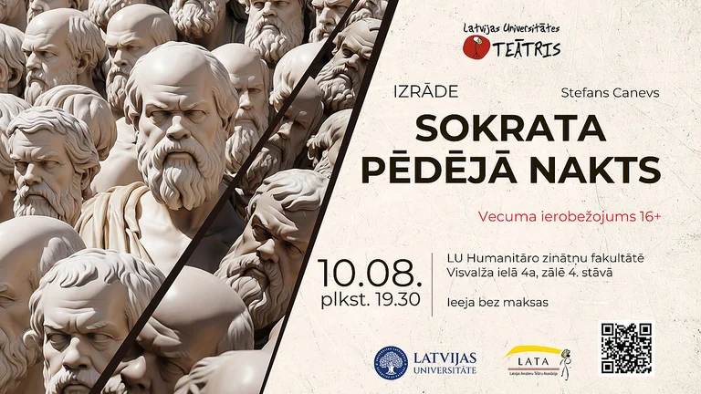 Rīgā 10. augustā bez maksas izrādīs “Sokrata pēdējo nakti”