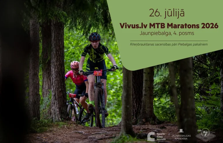 Vivus.lv MTB posms Jaunpiebalgā: startu kārtība 26. jūlijā