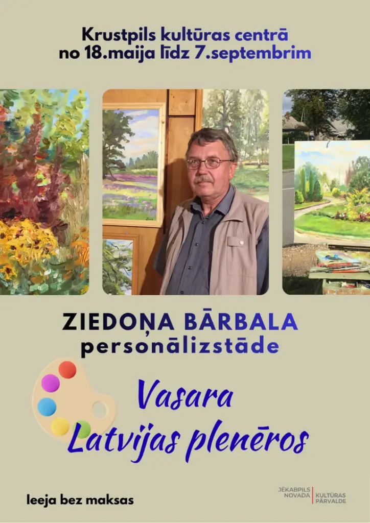 Ziedoņa Bārbala izstāde Jēkabpilī — ieeja bez maksas