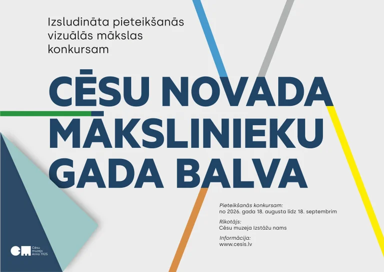 Cēsīs izsludināta pieteikšanās mākslinieku Gada balvai
