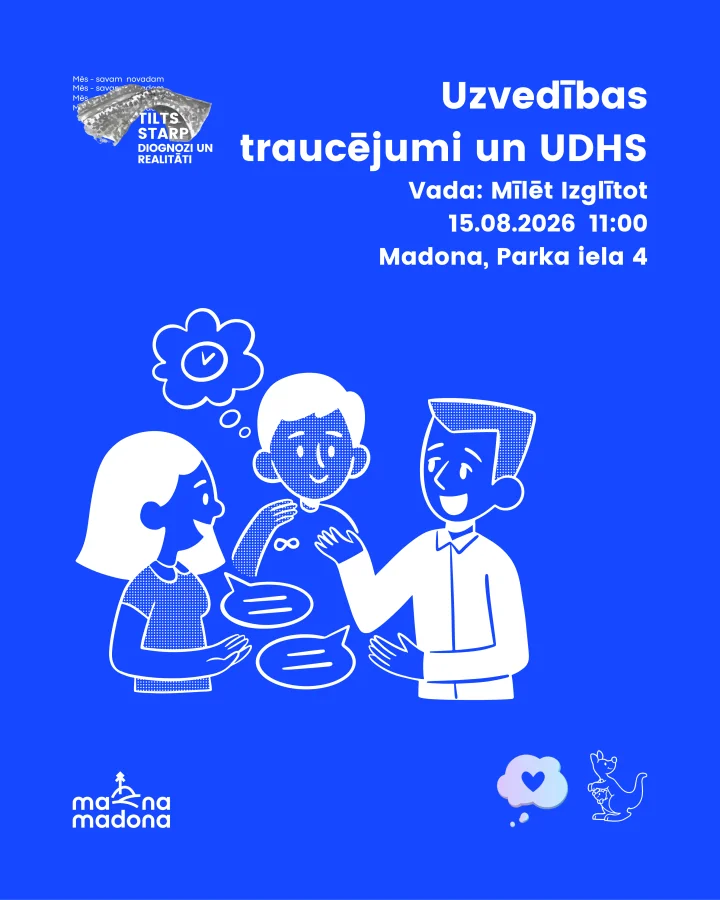 Madonā rīkos tikšanos par bērnu uzvedības traucējumiem un UDHS