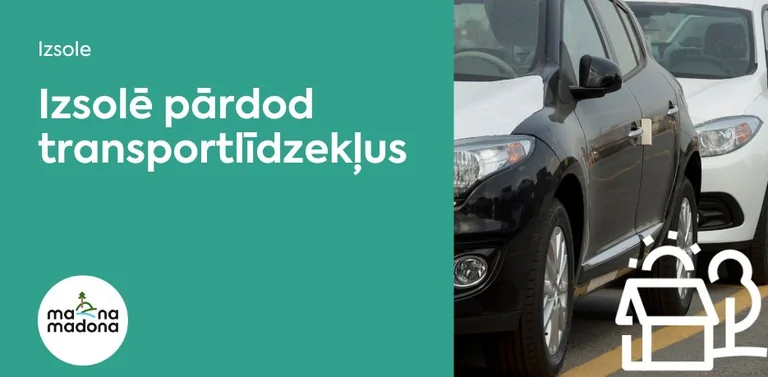 Madonas novadā izsolīs trīs pašvaldības automašīnas