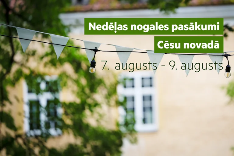 Nedēļas nogales notikumi Cēsīs: koncerti, festivāli un izstādes