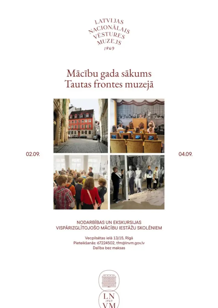 Rīgā skolēnus aicina uz bezmaksas mācību gada sākuma pasākumiem